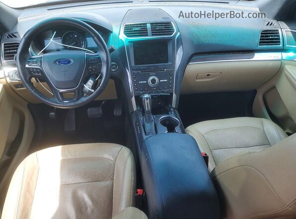 1FM5K7F8XHGA08157 2017 FORD EXPLORER Синий Вид панели приборов