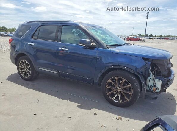 1FM5K7F8XHGA08157 2017 FORD EXPLORER Синий Передняя правая четверть