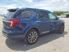 2017 Ford Explorer Limited Синий vin: 1FM5K7F8XHGA08157