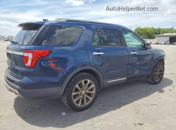 1FM5K7F8XHGA08157 2017 FORD EXPLORER Синий Задняя правая четверть
