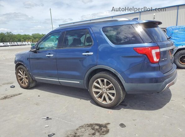 1FM5K7F8XHGA08157 2017 FORD EXPLORER Синий Задняя левая четверть