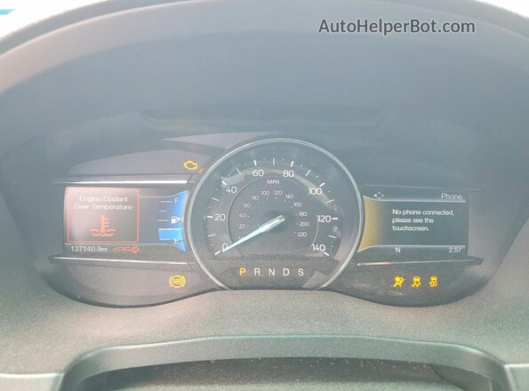 1FM5K7FH1GGA56239 2016 FORD FORD EXPLORER Белый Вид щитка приборов