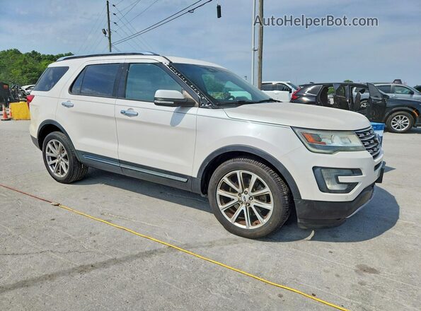 1FM5K7FH1HGA84303 2017 FORD EXPLORER Белый Передняя правая четверть
