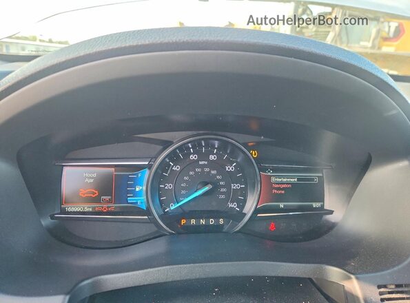 1FM5K7FH5HGE33205 2017 FORD EXPLORER Серебряный Вид щитка приборов
