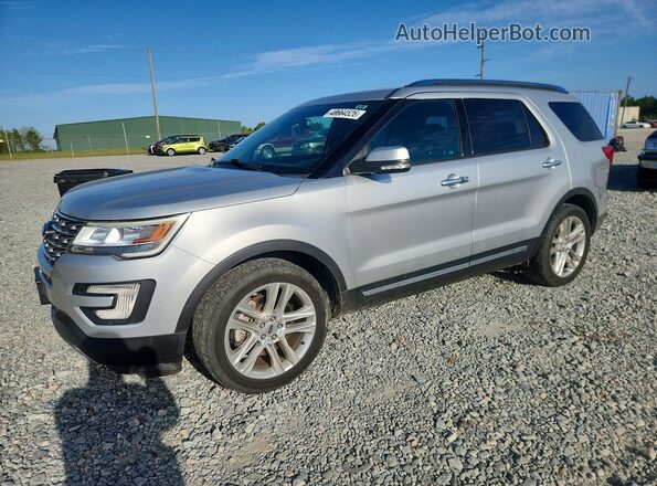 1FM5K7FH5HGE33205 2017 FORD EXPLORER Серебряный Передняя левая четверть