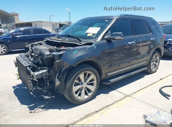 1FM5K7FH7JGC46540 2018 FORD FORD EXPLORER Серый Передняя левая четверть