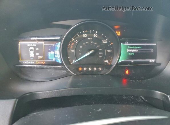 1FM5K7FH9GGA42573 2016 FORD EXPLORER Серебряный Вид щитка приборов