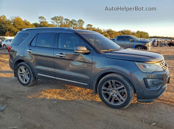 1FM5K7FH9GGA42573 2016 FORD EXPLORER Серебряный Передняя правая четверть