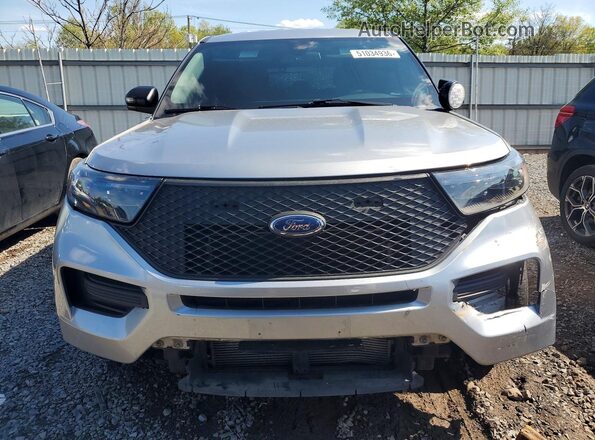 1FM5K8AB1LGC65533 2020 FORD EXPLORER Silver Widok z przodu