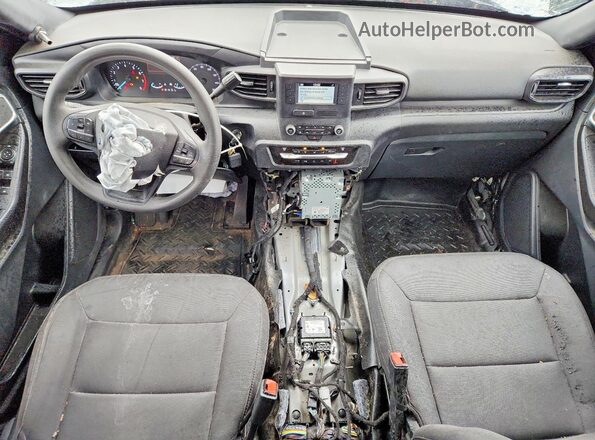 1FM5K8AB1MGC21887 2021 FORD EXPLORER Серебряный Вид панели приборов