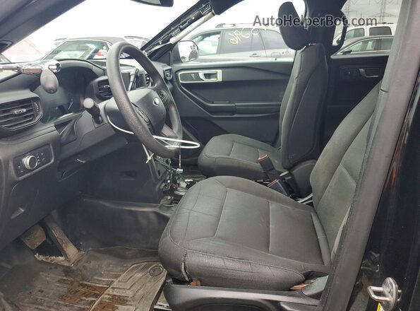 1FM5K8AB2LGC99674 2020 FORD EXPLORER Black Widok wnętrza z przodu