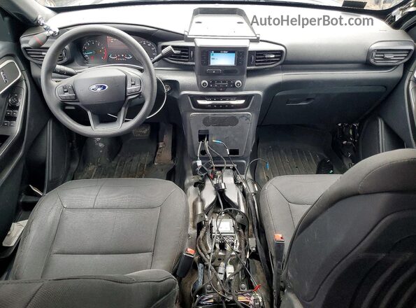 1FM5K8AB2LGC99674 2020 FORD EXPLORER Black Widok deski rozdzielczej