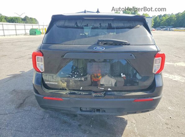 1FM5K8AB2MGC01616 2021 FORD EXPLORER Black Вид ззаду