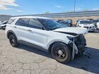 2025 Ford Explorer Police Interceptor White vin: 1FM5K8AB2SGA54307