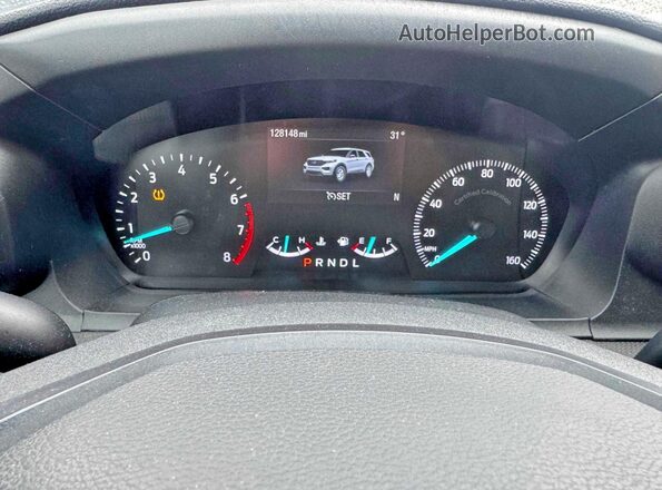 1FM5K8AB3LGA71201 2020 FORD EXPLORER Черный Вид панели приборов