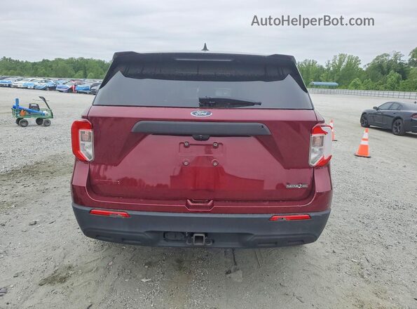 1FM5K8AB5NGA40521 2022 FORD FORD EXPLORER Темно-бордовый Вид сзади