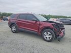 2022 Ford Explorer Police Interceptor Темно-бордовый vin: 1FM5K8AB5NGA40521