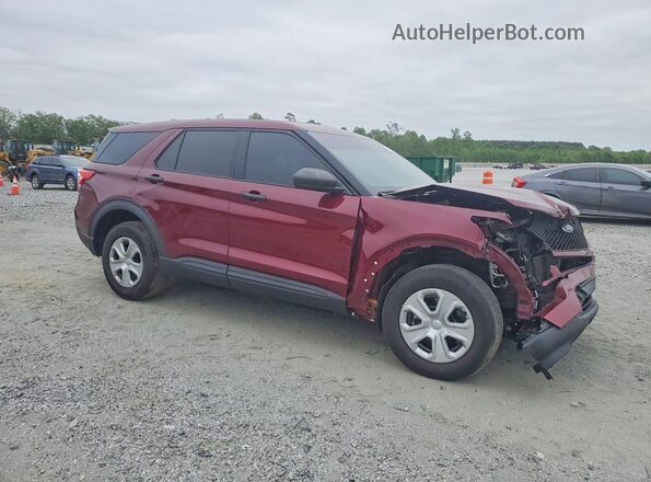 1FM5K8AB5NGA40521 2022 FORD FORD EXPLORER Темно-бордовый Передняя правая четверть