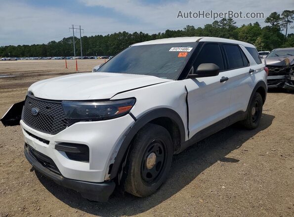 1FM5K8AB7LGD09647 2020 FORD EXPLORER Белый Передняя левая четверть