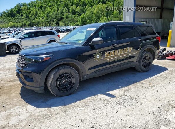1FM5K8AB7MGA42303 2021 FORD EXPLORER Черный Передняя левая четверть
