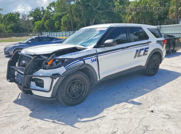 1FM5K8AB7NGA41248 2022 FORD EXPLORER Белый Передняя левая четверть