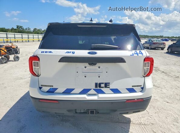 1FM5K8AB7NGA41248 2022 FORD EXPLORER Белый Вид сзади