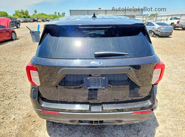 1FM5K8AB7NGC23337 2022 FORD EXPLORER Черный Вид сзади