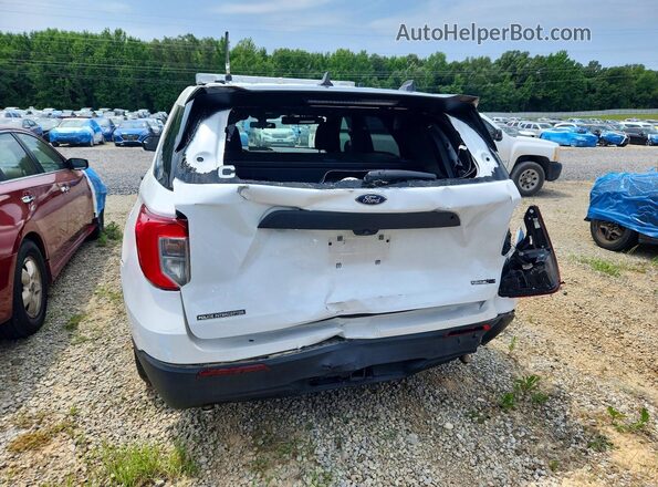 1FM5K8AB9MGC35570 2021 FORD EXPLORER Белый Вид сзади