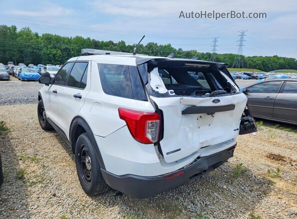 1FM5K8AB9MGC35570 2021 FORD EXPLORER Белый Задняя левая четверть