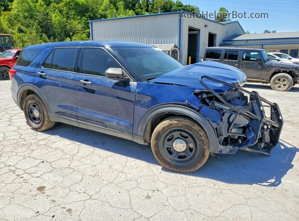1FM5K8ABXLGA97813 2020 FORD EXPLORER Синий Передняя правая четверть