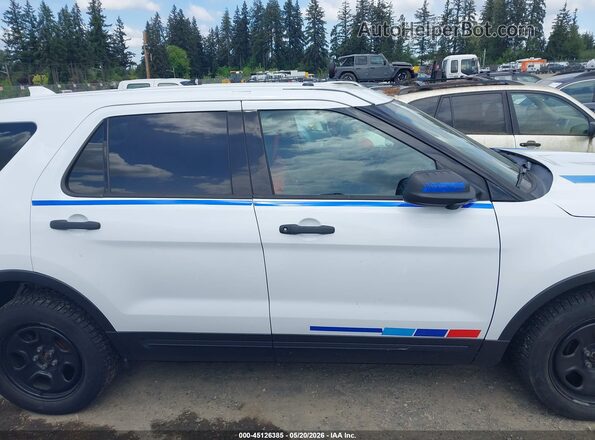 1FM5K8AR0HGA37379 2017 FORD UTILITY POLICE INTERCEPTOR White Вид задньої частини салону