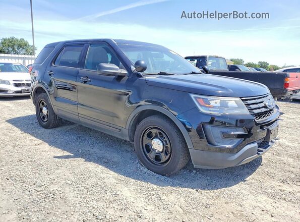 1FM5K8AR0HGC25531 2017 FORD EXPLORER Black Przód prawy