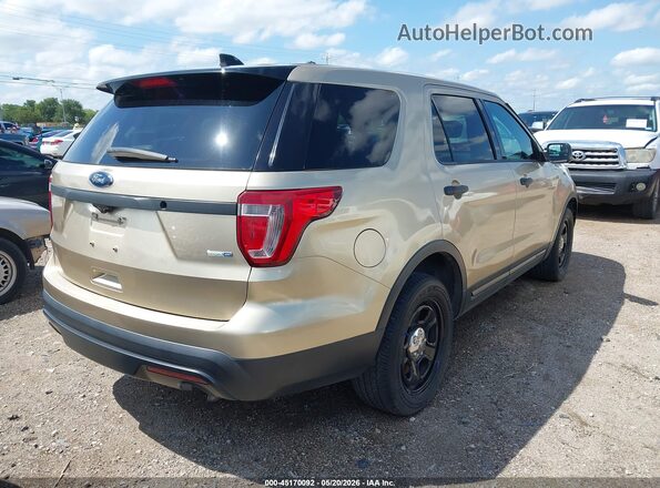 1FM5K8AR0HGD57978 2017 FORD UTILITY POLICE INTERCEPTOR Gold Trasero derecho