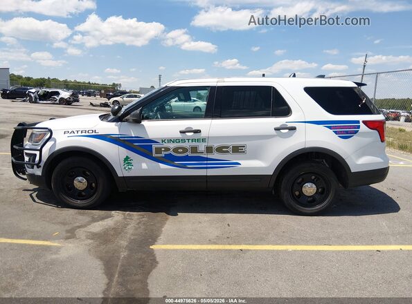1FM5K8AR0JGC18472 2018 FORD POLICE INTERCEPTOR Белый Панорамный вид салона 360°
