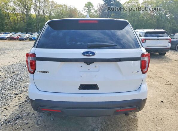 1FM5K8AR1GGD30237 2016 FORD EXPLORER Белый Вид сзади