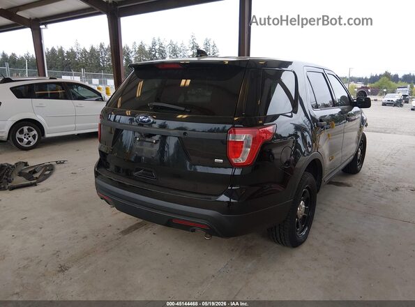 1FM5K8AR1GGD32053 2016 FORD UTILITY POLICE INTERCEPTOR Черный Задняя правая четверть