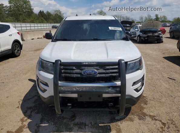 1FM5K8AR1JGC49603 2018 FORD EXPLORER Белый Вид спереди
