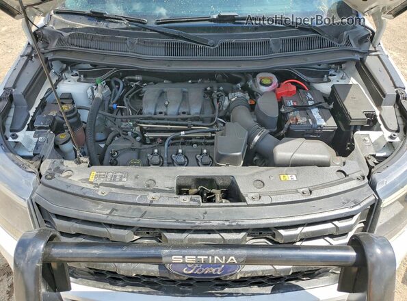 1FM5K8AR1JGC49603 2018 FORD EXPLORER Белый Вид задней части салона