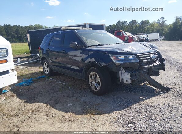 1FM5K8AR3GGA71900 2016 FORD UTILITY POLICE INTERCEPTOR Синий Передняя правая четверть