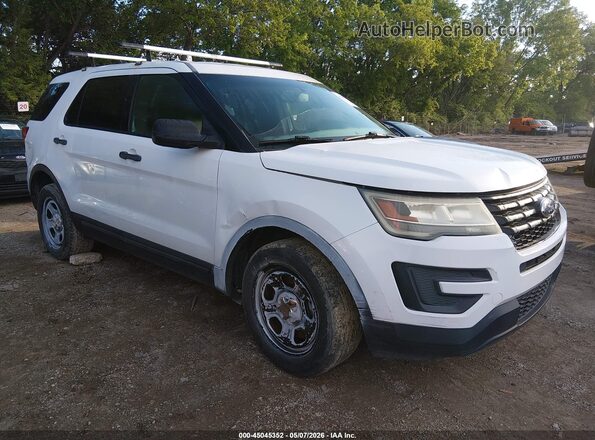 1FM5K8AR4GGA08224 2016 FORD UTILITY POLICE INTERCEPTOR White Передня права чверть