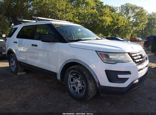 1FM5K8AR4GGA08224 2016 FORD UTILITY POLICE INTERCEPTOR White Вид спереду