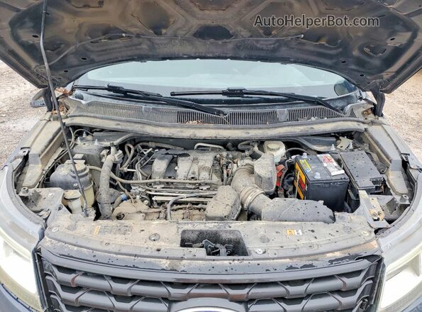 1FM5K8AR4HGA37028 2017 FORD EXPLORER Two Tone Vista del compartimento del motor