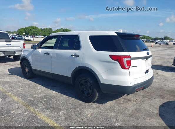 1FM5K8AR5GGC50830 2016 FORD UTILITY POLICE INTERCEPTOR Белый Задняя левая четверть