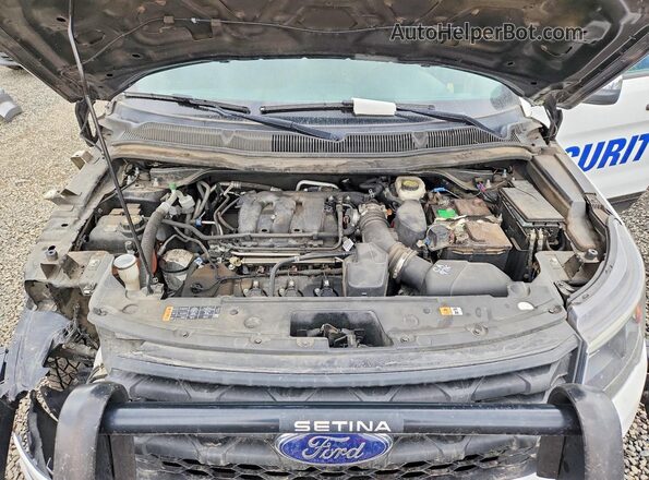 1FM5K8AR5JGA46326 2018 FORD FORD EXPLORER Белый Вид подкапотного пространства