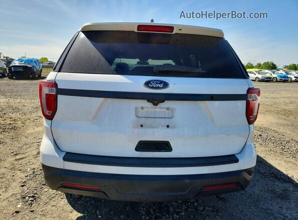 1FM5K8AR5JGA46326 2018 FORD FORD EXPLORER Белый Вид сзади