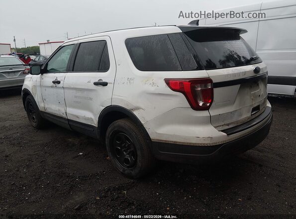 1FM5K8AR5KGA29690 2019 FORD POLICE INTERCEPTOR White Tył lewy