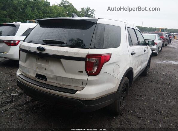 1FM5K8AR5KGA29690 2019 FORD POLICE INTERCEPTOR White Tył prawy