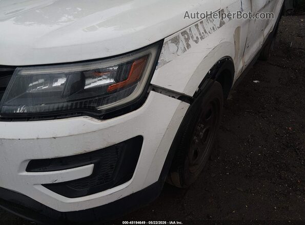1FM5K8AR5KGA29690 2019 FORD POLICE INTERCEPTOR White Widok z przodu