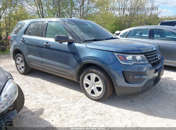 1FM5K8AR5KGA78808 2019 FORD POLICE INTERCEPTOR Blue Delantero derecho