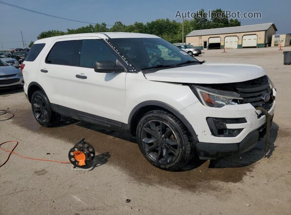 1FM5K8AR3GGA19375 2016 FORD EXPLORER Белый Передняя правая четверть